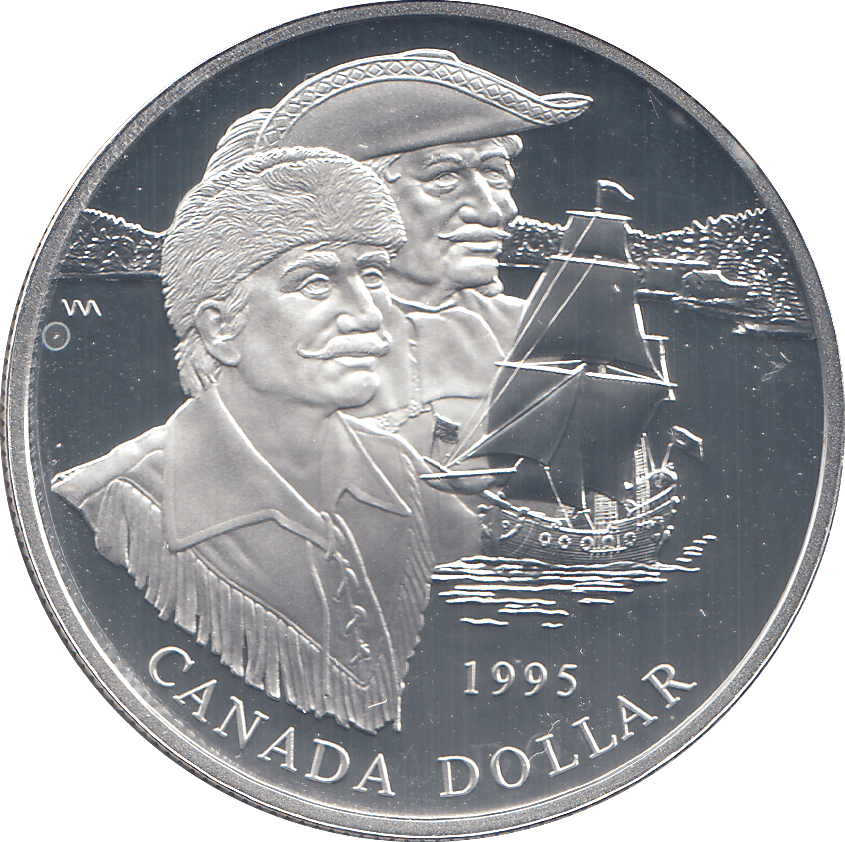 1995 SILVER PROOF CANADA DOLLAR - WORLD COINS - Cambridgeshire Coins