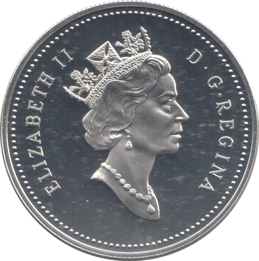 1995 SILVER PROOF CANADIAN DOLLAR - SILVER WORLD COINS - Cambridgeshire Coins