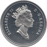1995 SILVER PROOF CANADIAN DOLLAR - SILVER WORLD COINS - Cambridgeshire Coins