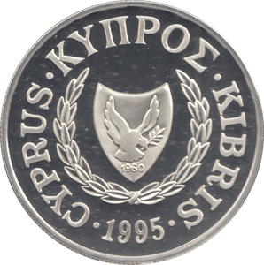 1995 SILVER PROOF CYPRUS ONE POUND - Silver Proof - Cambridgeshire Coins