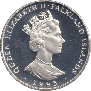 1995 SILVER PROOF FIFTY PENCE BIRTH OF ELIZABETH - SILVER WORLD COINS - Cambridgeshire Coins