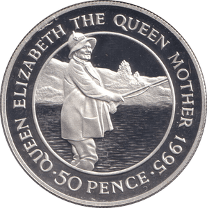 1995 SILVER PROOF FIFTY PENCE QUEEN MOTHER - SILVER WORLD COINS - Cambridgeshire Coins