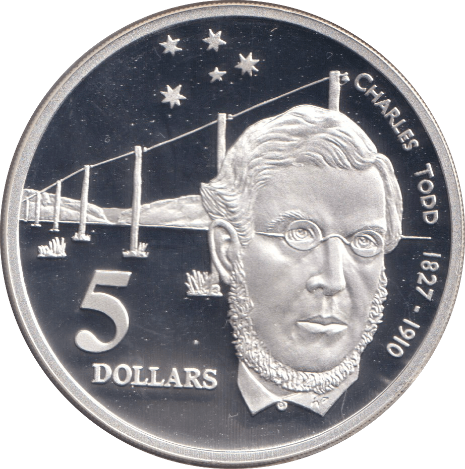 1995 SILVER PROOF FIVE DOLLAR AUSTRALIA - SILVER WORLD COINS - Cambridgeshire Coins