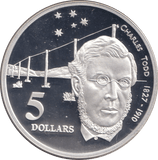 1995 SILVER PROOF FIVE DOLLAR AUSTRALIA - SILVER WORLD COINS - Cambridgeshire Coins