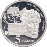 1995 SILVER PROOF FIVE DOLLAR AUSTRALIA - SILVER WORLD COINS - Cambridgeshire Coins