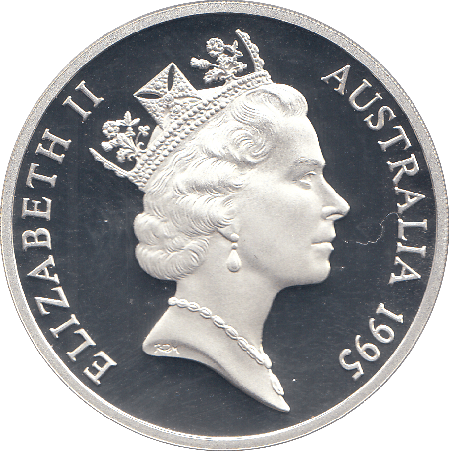 1995 SILVER PROOF FIVE DOLLARS AUSTRALIA CHARLES TODD - SILVER WORLD COINS - Cambridgeshire Coins