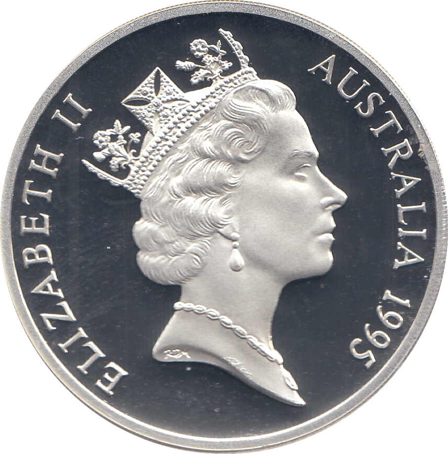 1995 SILVER PROOF FIVE DOLLARS AUSTRALIA COL. WILLIAM LIGHT - SILVER WORLD COINS - Cambridgeshire Coins
