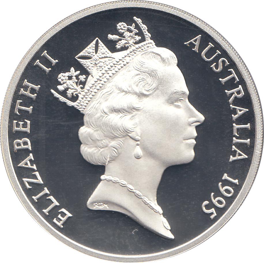 1995 SILVER PROOF FIVE DOLLARS AUSTRALIA ELIZABETH MACARTHUR - SILVER WORLD COINS - Cambridgeshire Coins