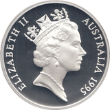 1995 SILVER PROOF FIVE DOLLARS AUSTRALIA GOLD RUSH ERA - SILVER WORLD COINS - Cambridgeshire Coins