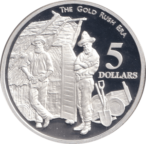 1995 SILVER PROOF FIVE DOLLARS AUSTRALIA - SILVER WORLD COINS - Cambridgeshire Coins