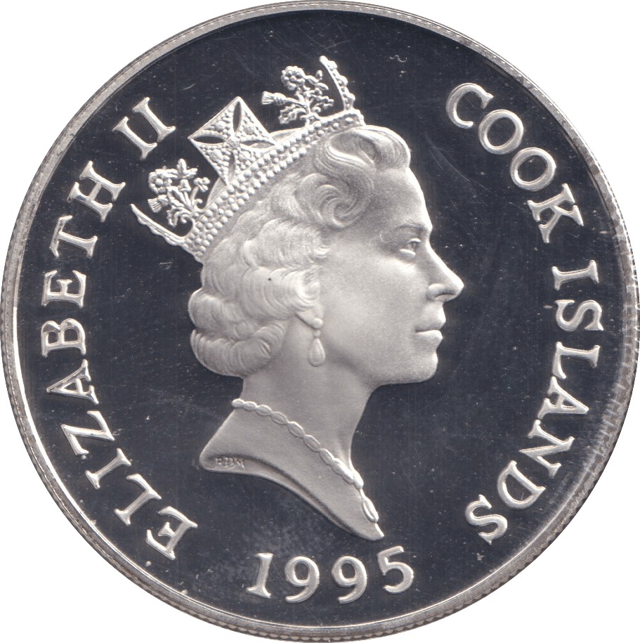 1995 SILVER PROOF FIVE DOLLARS SILVER WEDDING ANNIVERSARY - SILVER WORLD COINS - Cambridgeshire Coins