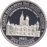 1995 SILVER PROOF FIVE DOLLARS SUMMER IN BALMORAL CASTLE - SILVER WORLD COINS - Cambridgeshire Coins