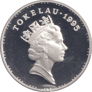 1995 SILVER PROOF FIVE LIMA TOKELAU - SILVER WORLD COINS - Cambridgeshire Coins