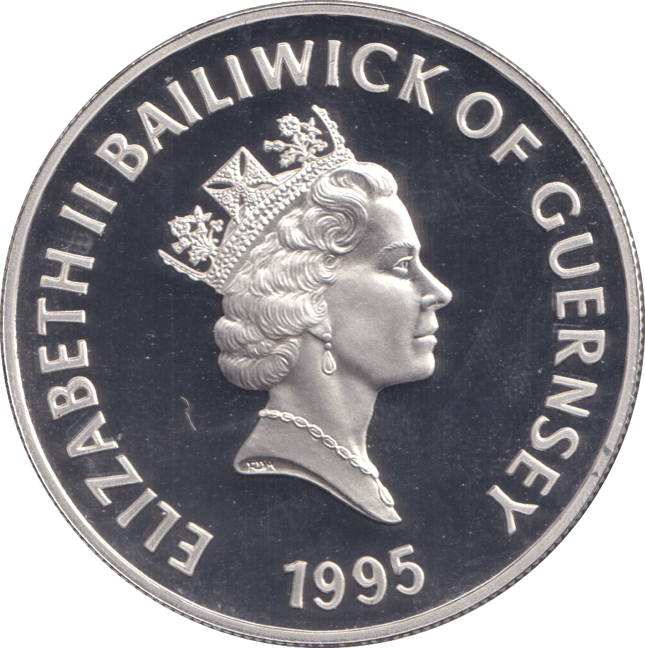 1995 SILVER PROOF FIVE POUNDS THE QUEEN MOTHER - SILVER WORLD COINS - Cambridgeshire Coins