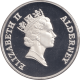 1995 SILVER PROOF FIVE POUNDS THE QUEEN MOTHER - SILVER WORLD COINS - Cambridgeshire Coins