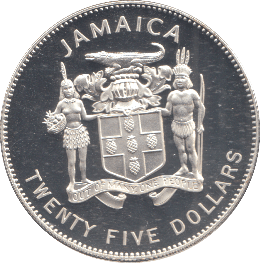 1995 SILVER PROOF JAMAICA 25 DOLLARS - Silver Proof - Cambridgeshire Coins