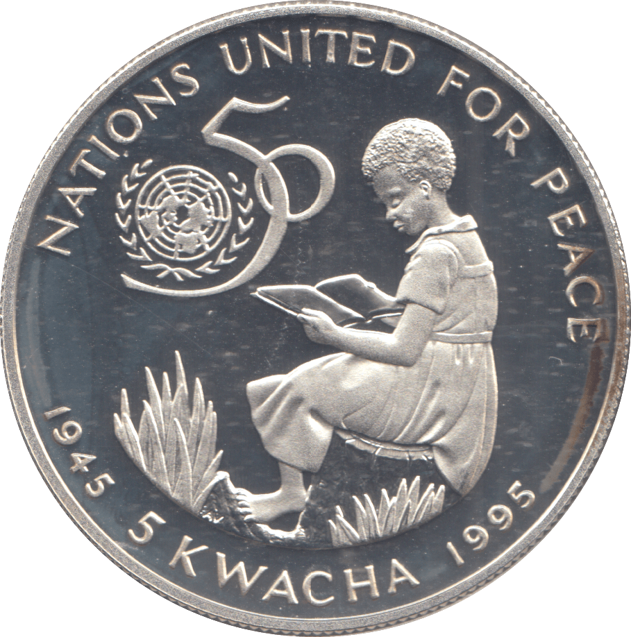 1995 SILVER PROOF MALAWI 5 KWACHA - Silver Proof - Cambridgeshire Coins