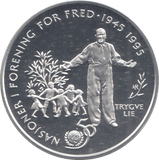 1995 SILVER PROOF NORWAY 50 KRONER - Silver Proof - Cambridgeshire Coins