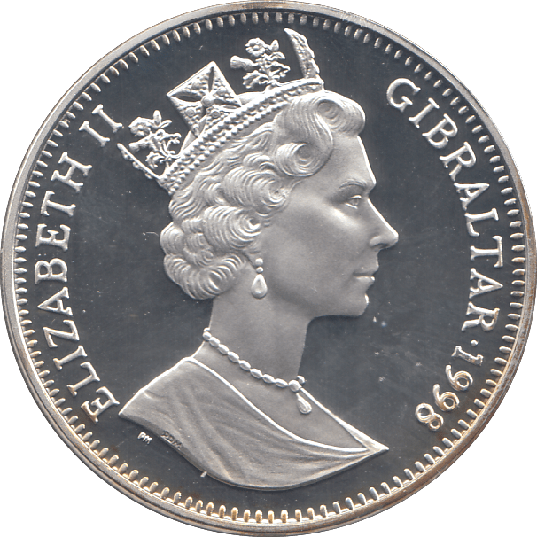 1995 SILVER PROOF ONE CROWN ISLE OF MAN - SILVER WORLD COINS - Cambridgeshire Coins