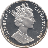 1995 SILVER PROOF ONE CROWN ISLE OF MAN - SILVER WORLD COINS - Cambridgeshire Coins