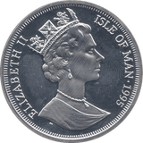 1995 SILVER PROOF ONE CROWN ISLE OF MAN - SILVER WORLD COINS - Cambridgeshire Coins