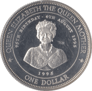1995 SILVER PROOF ONE DOLLAR BARBADOS - SILVER WORLD COINS - Cambridgeshire Coins
