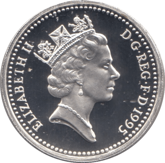 1995 SILVER PROOF ONE POUND £1 WELSH DRAGON - SILVER WORLD COINS - Cambridgeshire Coins