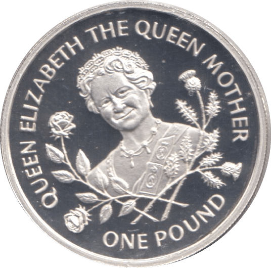 1995 SILVER PROOF ONE POUND GUERNSEY - SILVER WORLD COINS - Cambridgeshire Coins