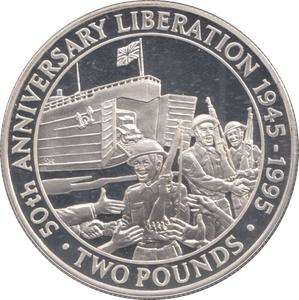 1995 SILVER PROOF £2 50TH ANNIVERSARY LIBERATION - £2 Silver Proof - Cambridgeshire Coins