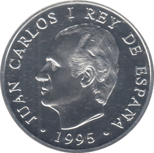 1995 SILVER PROOF SPAIN 2000 PTAS - Silver Proof - Cambridgeshire Coins