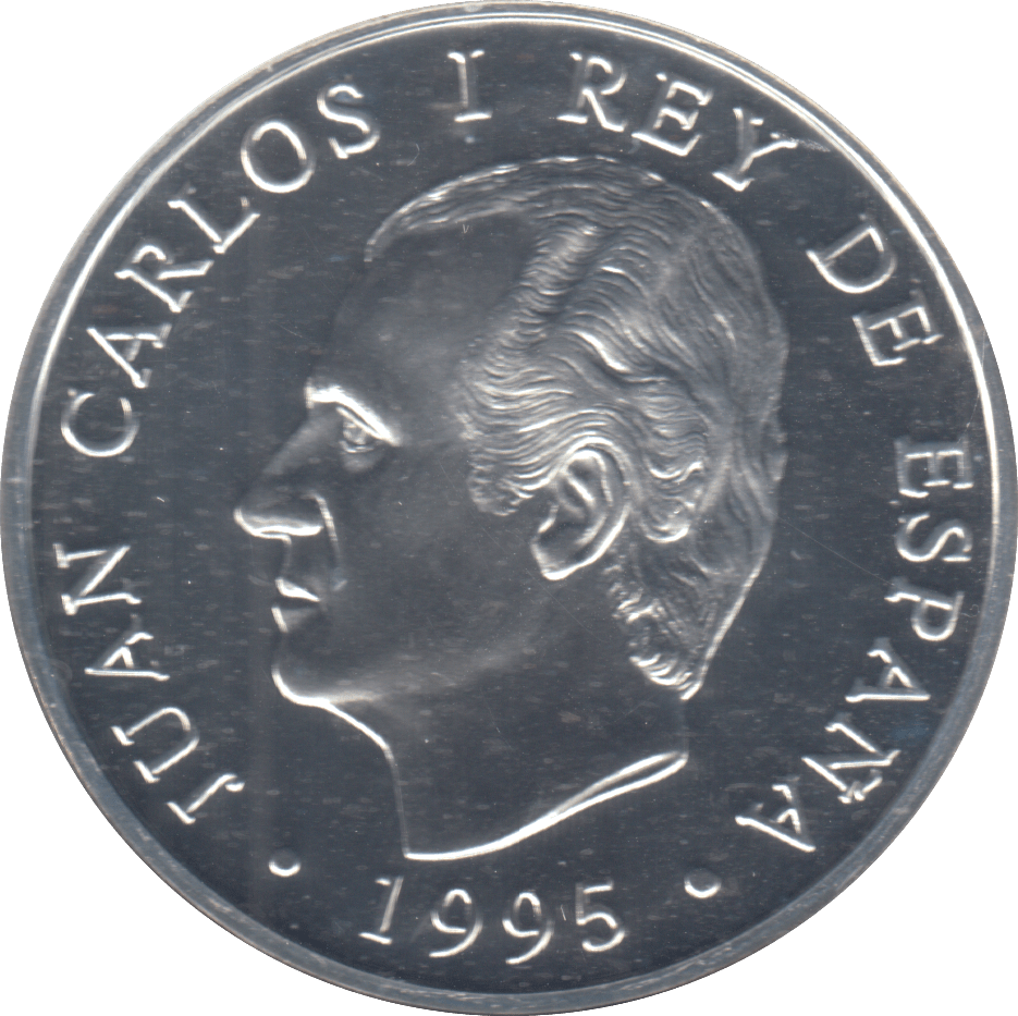 1995 SILVER PROOF SPAIN 2000 PTAS - Silver Proof - Cambridgeshire Coins