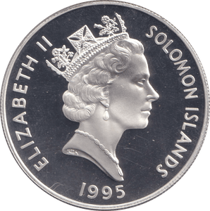1995 SILVER PROOF TEN DOLLARS CORONATION OF QUEEN MOTHER - SILVER WORLD COINS - Cambridgeshire Coins