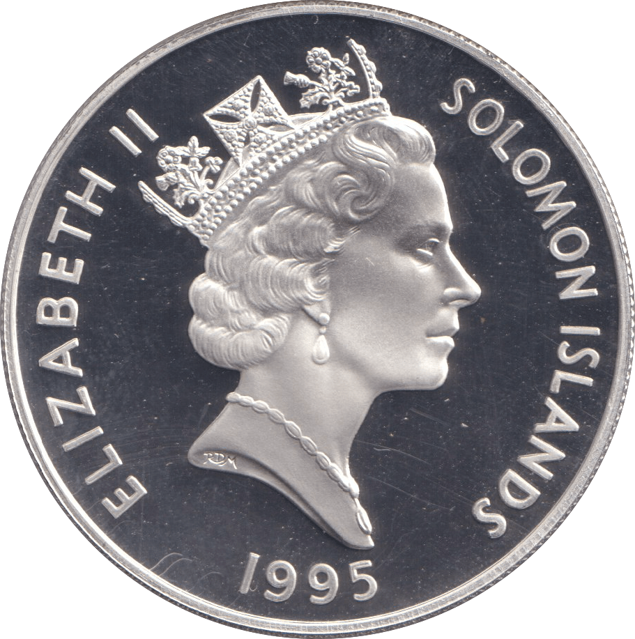 1995 SILVER PROOF TEN DOLLARS CORONATION OF QUEEN MOTHER - SILVER WORLD COINS - Cambridgeshire Coins