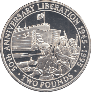 1995 SILVER PROOF TWO POUNDS 50TH ANNIVERSARY LIBERATION - £2 Silver Proof - Cambridgeshire Coins