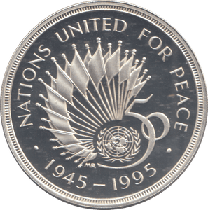 1995 SILVER PROOF TWO POUNDS UNITED NATIONS - £2 Silver Proof - Cambridgeshire Coins
