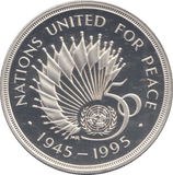 1995 SILVER PROOF TWO POUNDS UNITED NATIONS - £2 Silver Proof - Cambridgeshire Coins