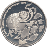 1995 SOUTH AFRICA 2 RAND - Silver Proof - Cambridgeshire Coins
