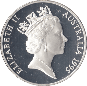 1995 TEN DOLLARS SILVER PROOF AUSTRALIA - SILVER WORLD COINS - Cambridgeshire Coins