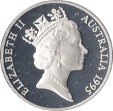 1995 TEN DOLLARS SILVER PROOF AUSTRALIA - SILVER WORLD COINS - Cambridgeshire Coins