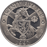 1995 TWENTY FIVE ECU SCOTLAND - SILVER WORLD COINS - Cambridgeshire Coins