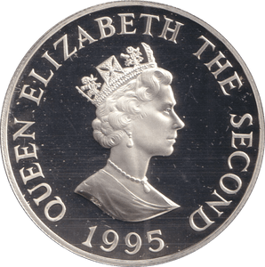 1995 TWO POUNDS BAILIWICK OF JERSEY LIBERATION - SILVER WORLD COINS - Cambridgeshire Coins
