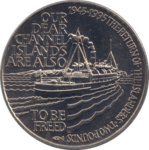 1995 TWO POUNDS COIN ALDERNEY F336 - WORLD COINS - Cambridgeshire Coins