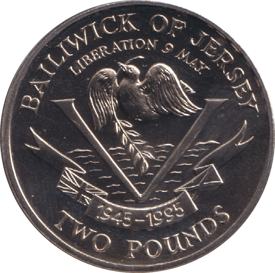 1995 TWO POUNDS JERSEY - WORLD COINS - Cambridgeshire Coins
