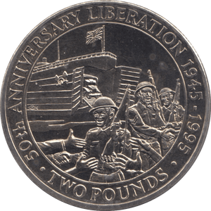 1995 TWO POUNDS LIBERATION ANNIVERSARY GUERNSEY F133 - CROWN - Cambridgeshire Coins