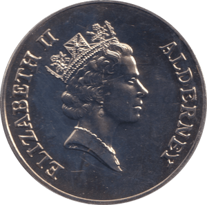 1995 TWO POUNDS THE RETURN OF THE ISLANDERS ALDERNEY - WORLD COINS - Cambridgeshire Coins