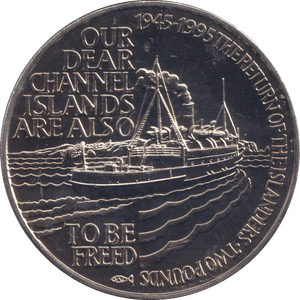 1995 TWO POUNDS THE RETURN OF THE ISLANDERS ALDERNEY - WORLD COINS - Cambridgeshire Coins