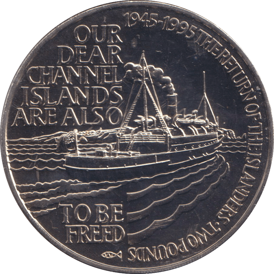 1995 TWO POUNDS THE RETURN OF THE ISLANDERS ALDERNEY - WORLD COINS - Cambridgeshire Coins