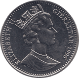 1996 100 YEARS OF PETER RABBIT ONE CROWN GIBRALTAR - WORLD COINS - Cambridgeshire Coins