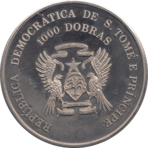 1996 1000 DOBROS S. TOME E PRINCIPE - WORLD COINS - Cambridgeshire Coins