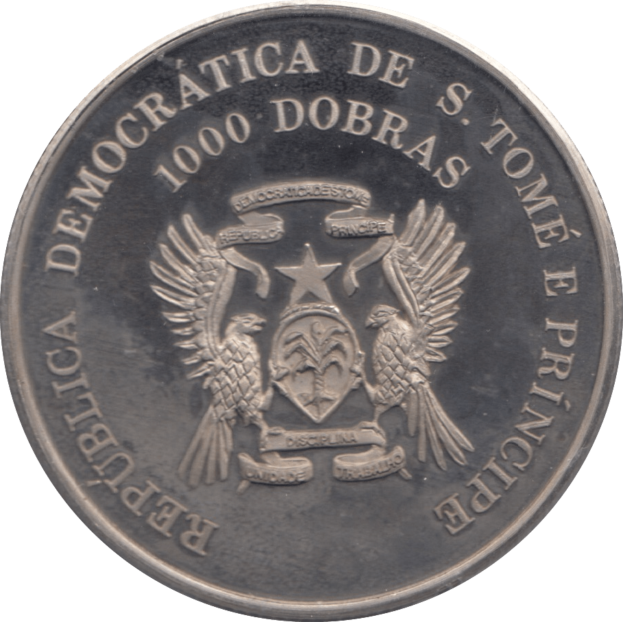 1996 1000 DOBROS S. TOME E PRINCIPE - WORLD COINS - Cambridgeshire Coins